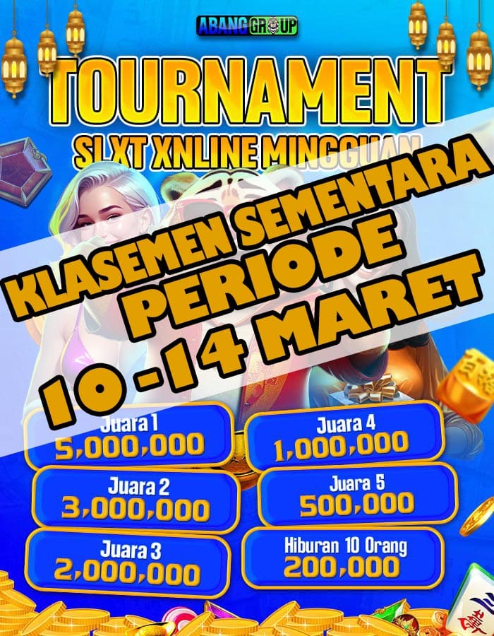 Klasemen Periode 10-14 Maret 2025 Turnamen Slot Mingguan