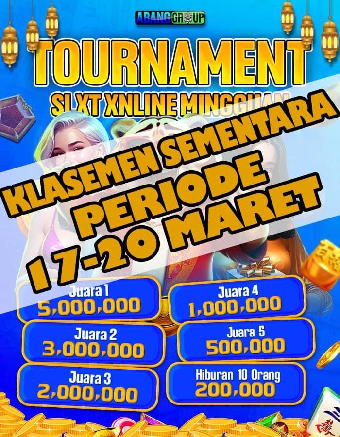 Klasemen Periode 17-20 Maret 2025 Turnamen Slot Mingguan