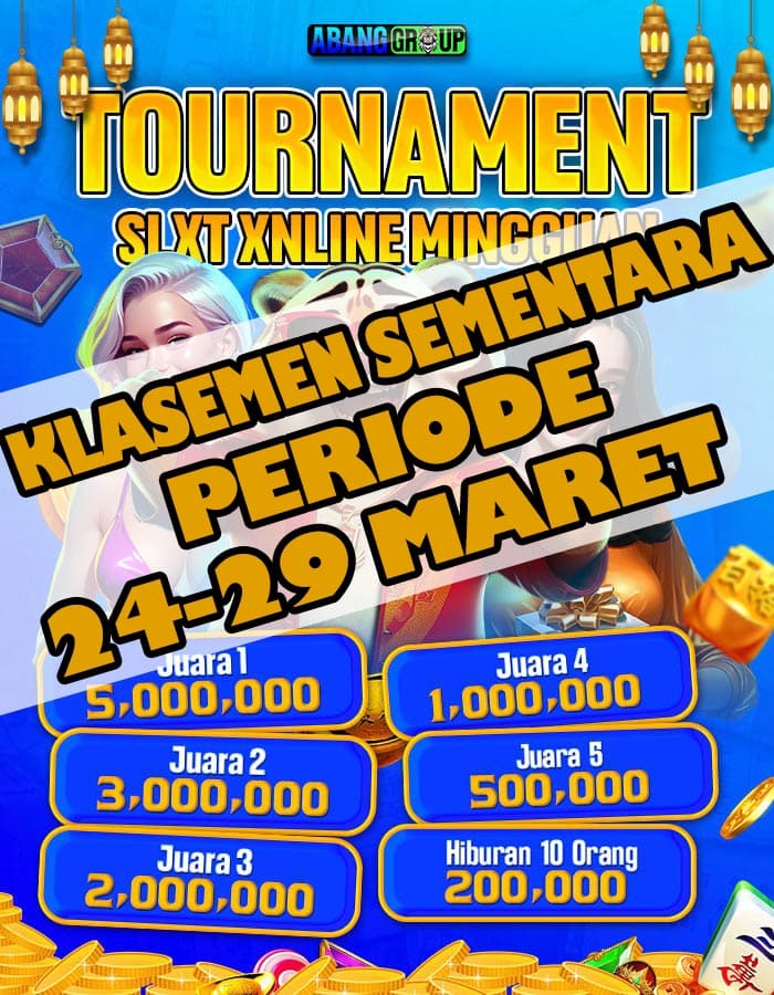 Klasemen Periode 24-29 Maret 2025 Turnamen Slot Mingguan