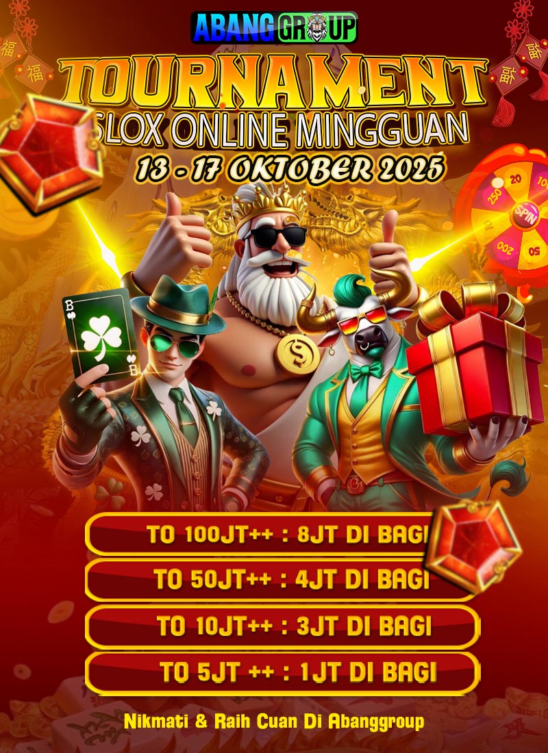 Klasemen Periode 13-17 Oktober 2025 TO Slot Mingguan