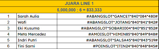 juara line 1 01 november
