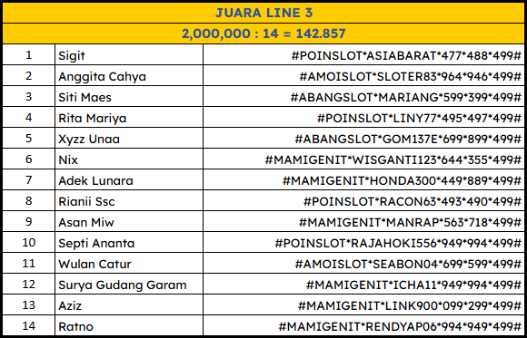 hongkong turnamen line 3